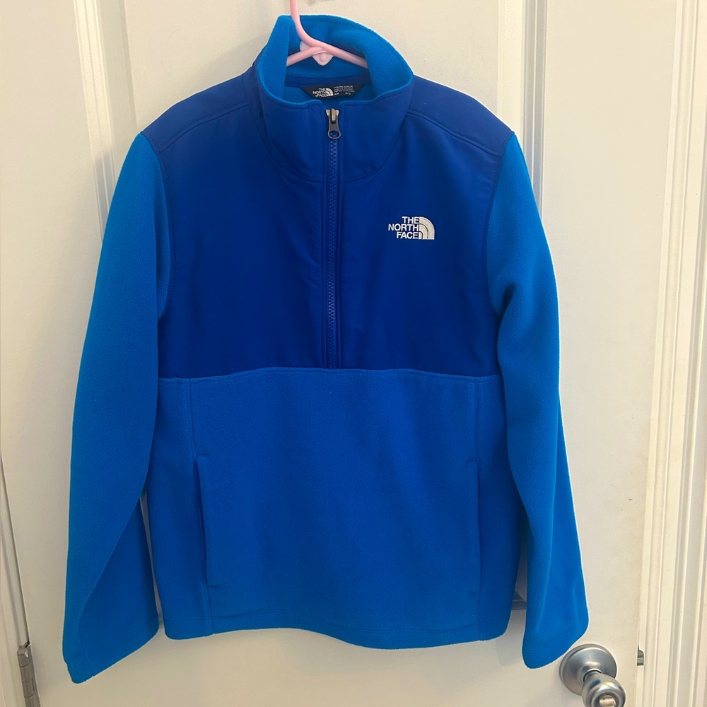 North face size medium youth 10/12 quarter zip fleece